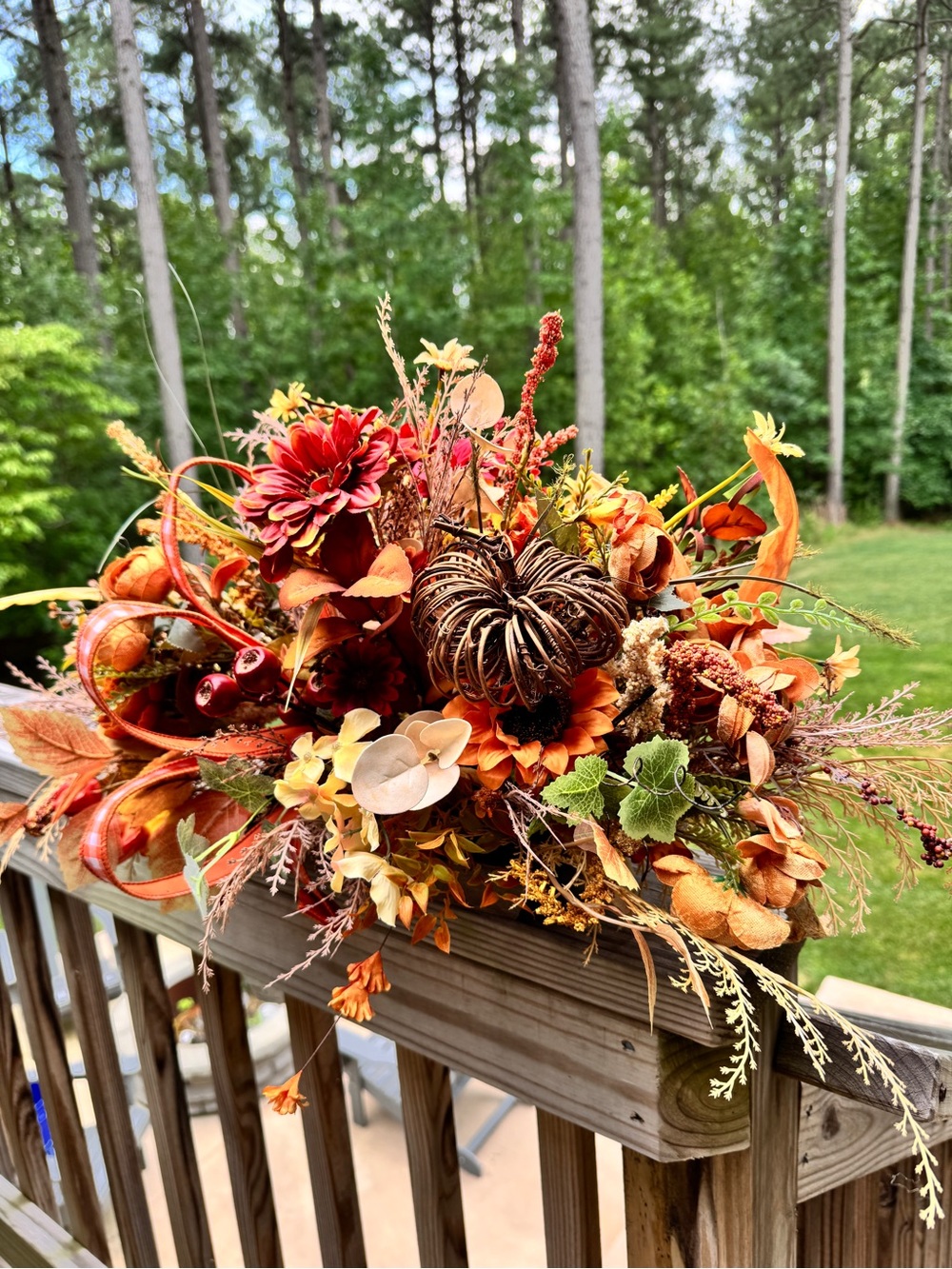 Rustic Elegance Autumn Centerpiece - Picture 2 of 7